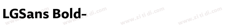 LGSans Bold字体转换